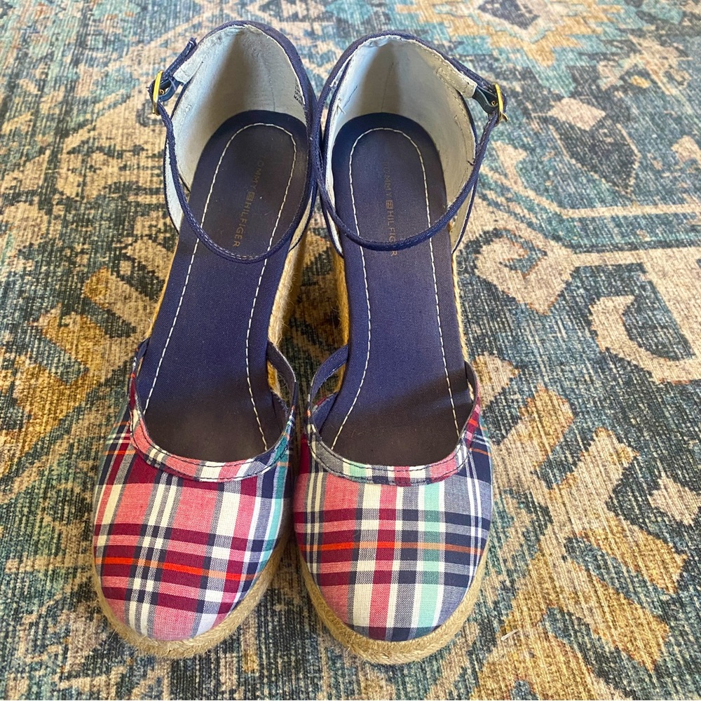 Tommy Hilfiger All American Espadrille Wedge Size 9